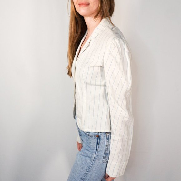 192. RALPH LAUREN Collection Clarissa Linen Striped Jacket NWOT Spring 2011 - Picture 5 of 7